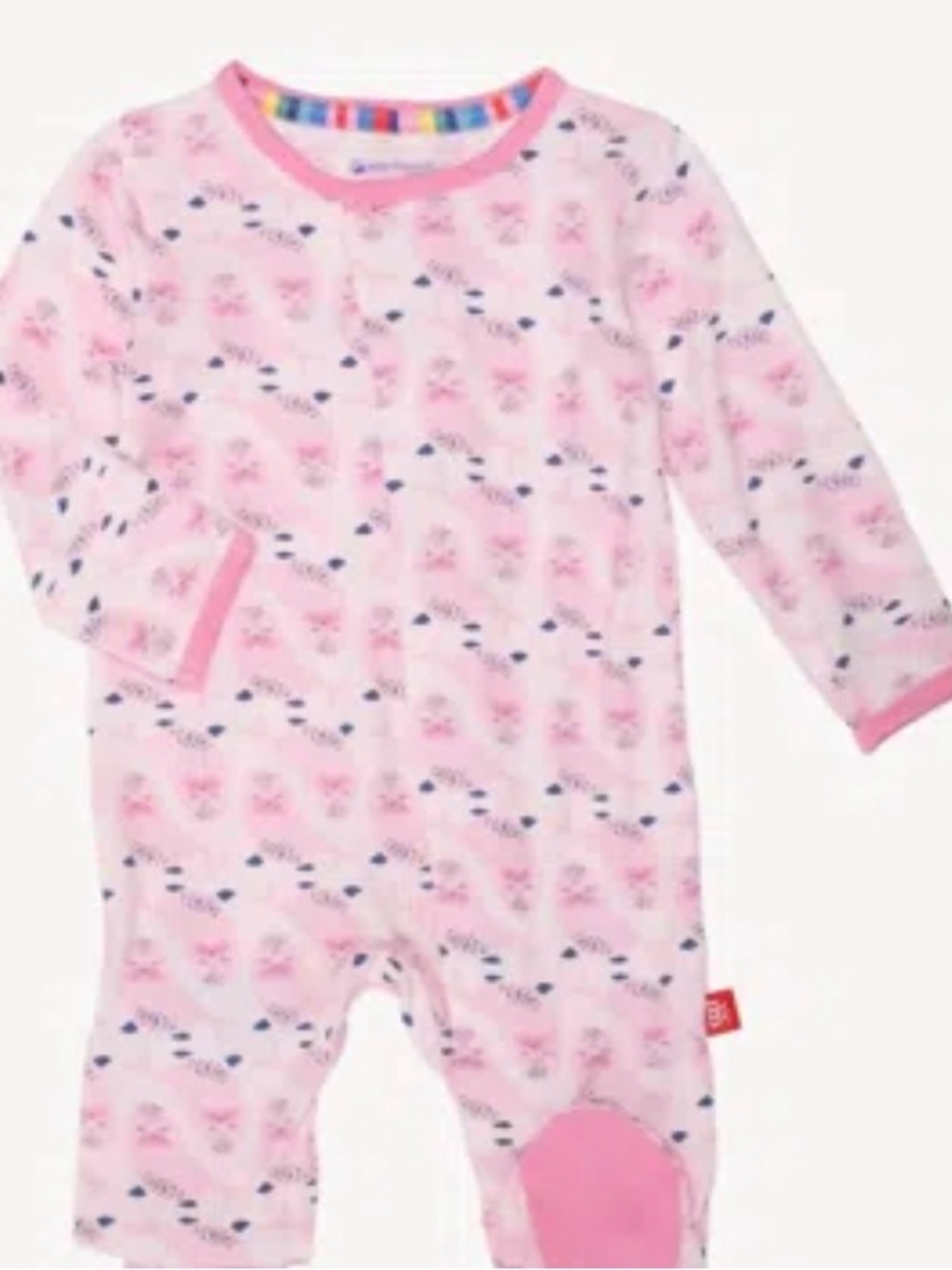 Magnetic Me Signed Sealed Delivered Modal Pink Footie Sleeper 6-9 Months